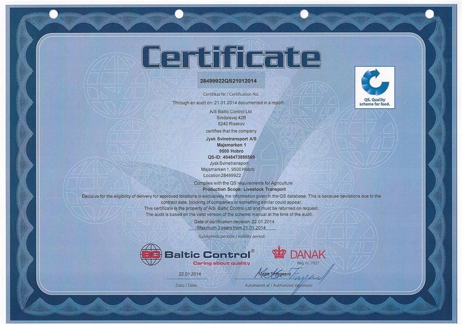 QS Certificering